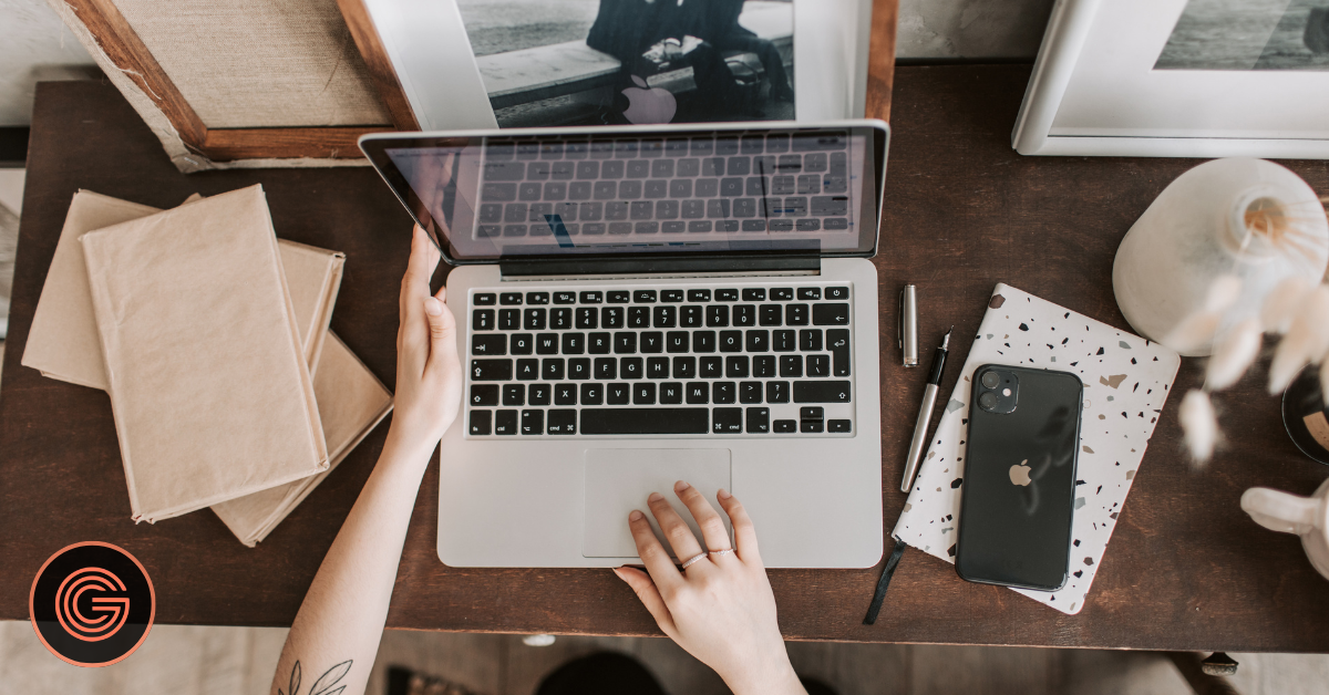 Lawyer analyzing online marketing data and search engine results