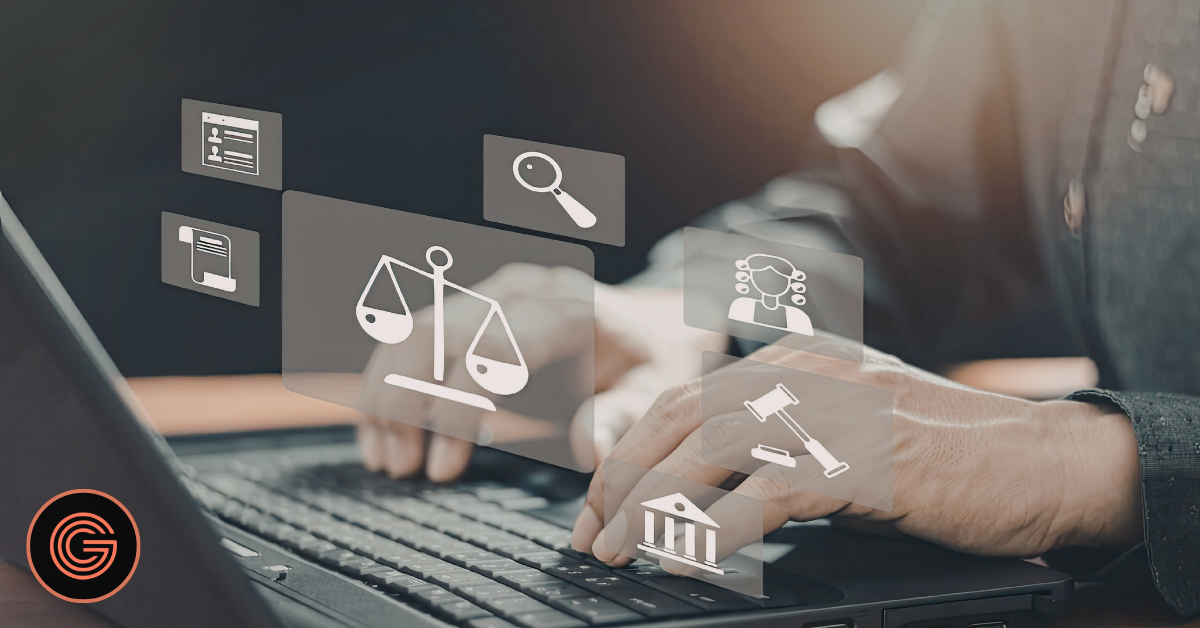 Lawyer researching legal services online showing shift to digital marketing