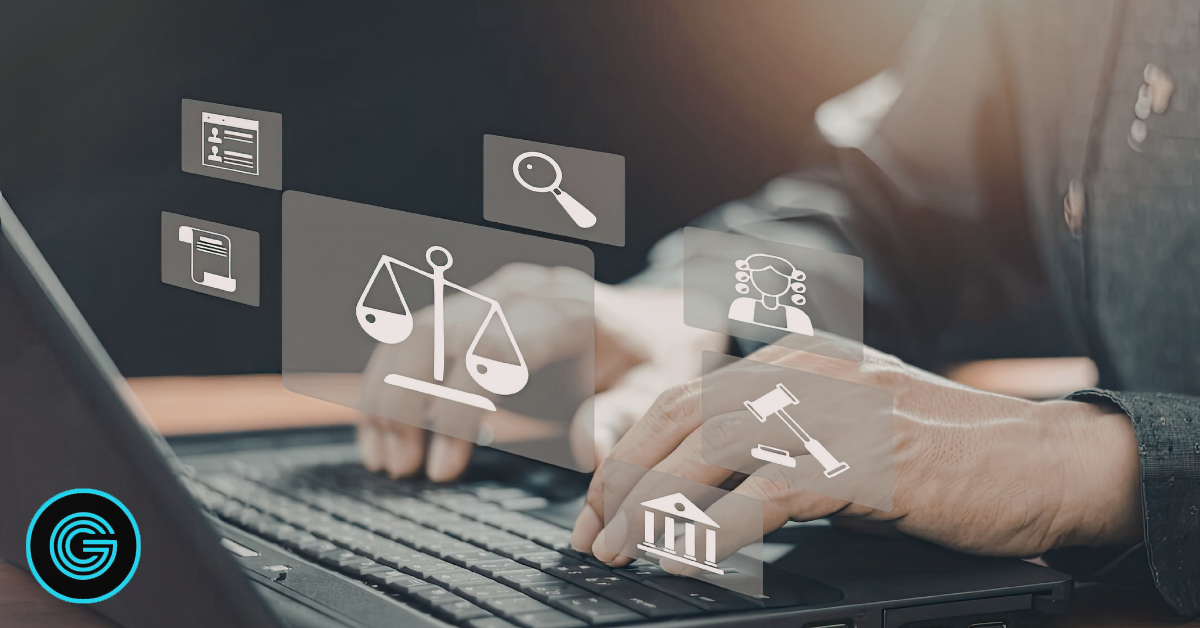 Digital Shift in Legal Marketing Lawyer researching legal services online showing shift to digital marketing