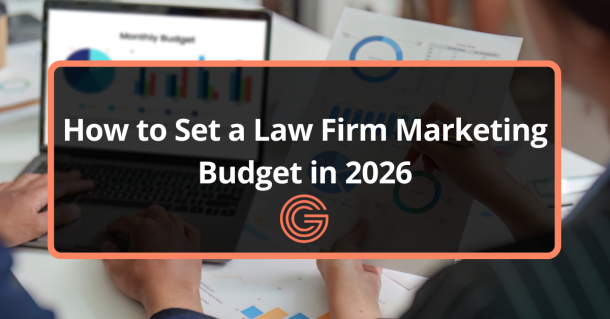 Law firm partners planning their 2026 marketing budget using financial data and analytics