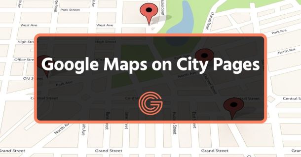 Google Maps on City Pages
